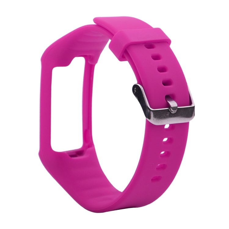 Silicone Sport Watch Band for POLAR A360 A370(Rose Red)