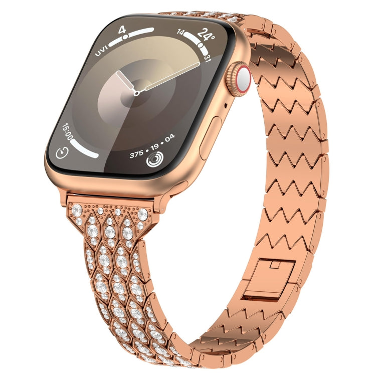 For Apple Watch Series 42mm Devil Eye Diamond Bracelet Metal Watch B
