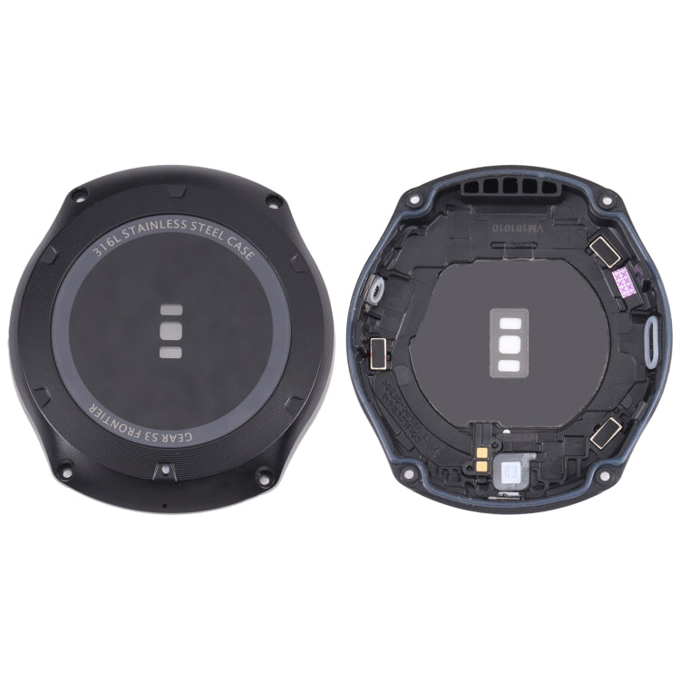 Rear Housing Cover with Glass Lens For Samsung Gear S3 Frontier SM-R760  (Black)