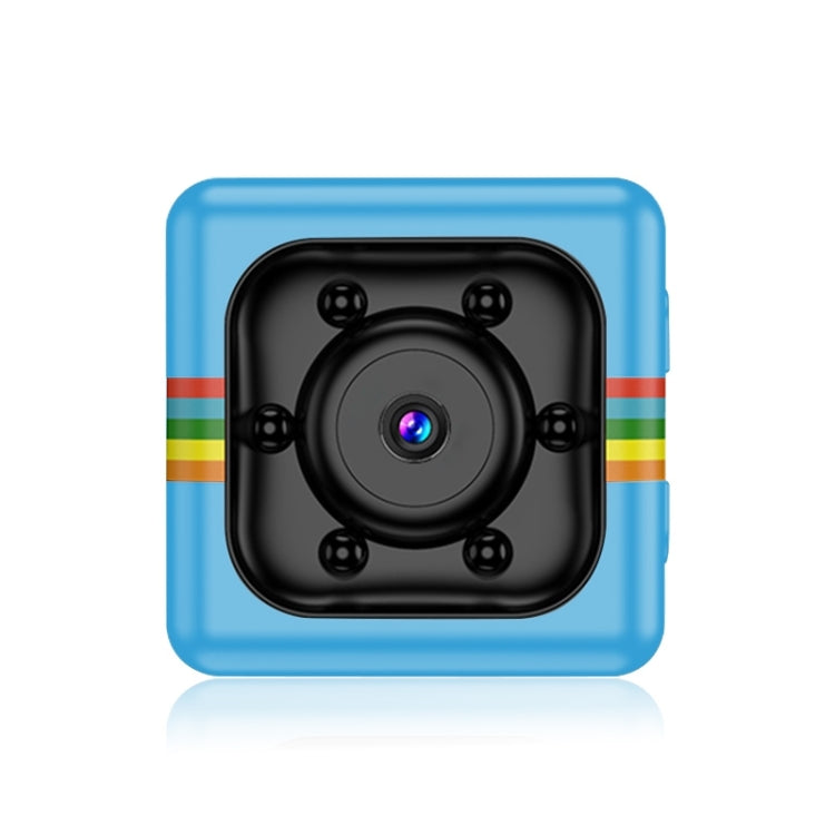 SQ11 Mini DV HD 480P LEDs Sport Recorder Camera with Holder, Support  Monitor Detection IR Night Vision TF Card (Blue)