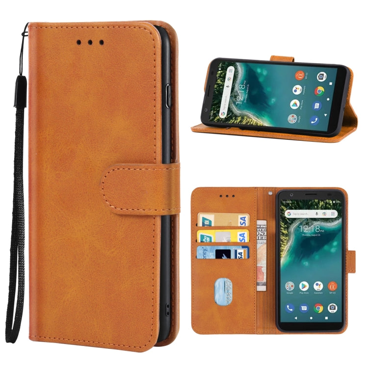 For ZTE AVID 589 Z5158 Leather Phone Case(Brown) - Main Image