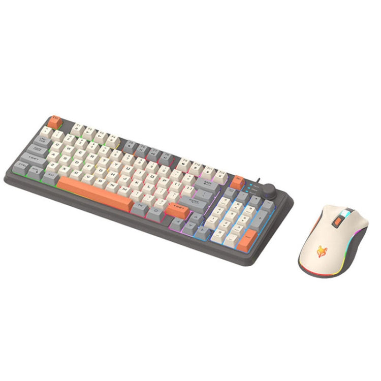 XUNSVFOX K820 Wired Gaming Mechanical Feeling 94 Keys Keyboard And Mou