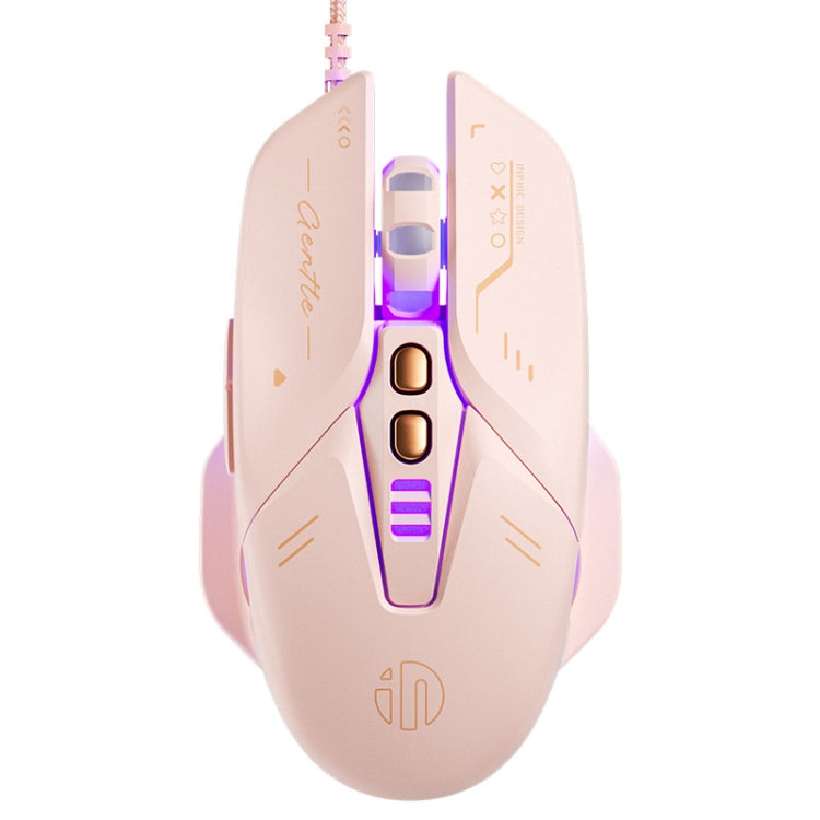 Inphic W8 Upgraded Wired Gaming Mice Macro Definition Light Emitting M