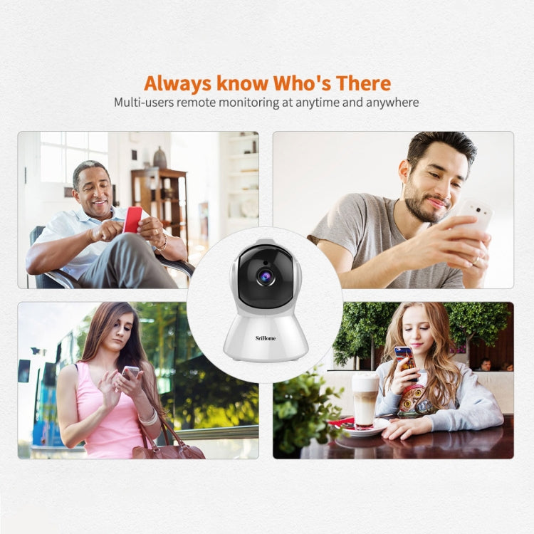 SriHome SH025 Million Pixels 1080P HD AI Auto-tracking IP Camera,