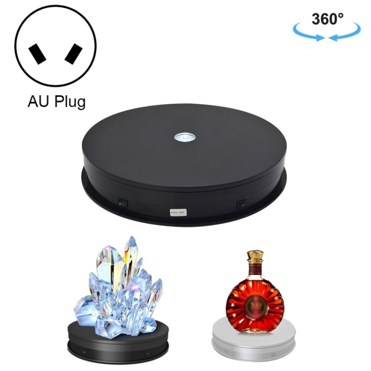 30cm Electric Rotating Turntable Display Stand LED Light Video Shootin