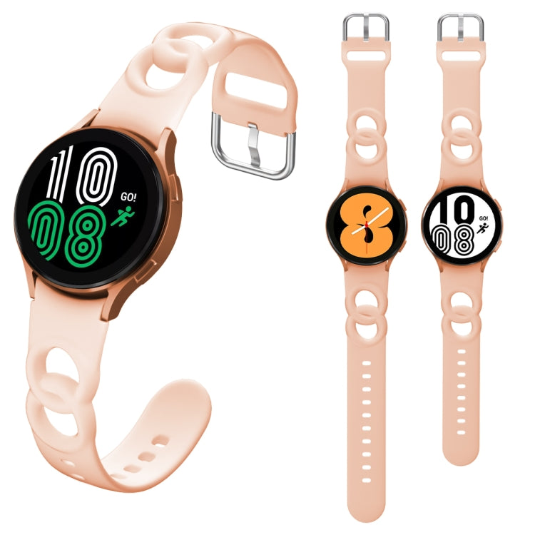 For Samsung Galaxy Watch 5 Pro 45mm Hollowed Double Loop Silicone Watc