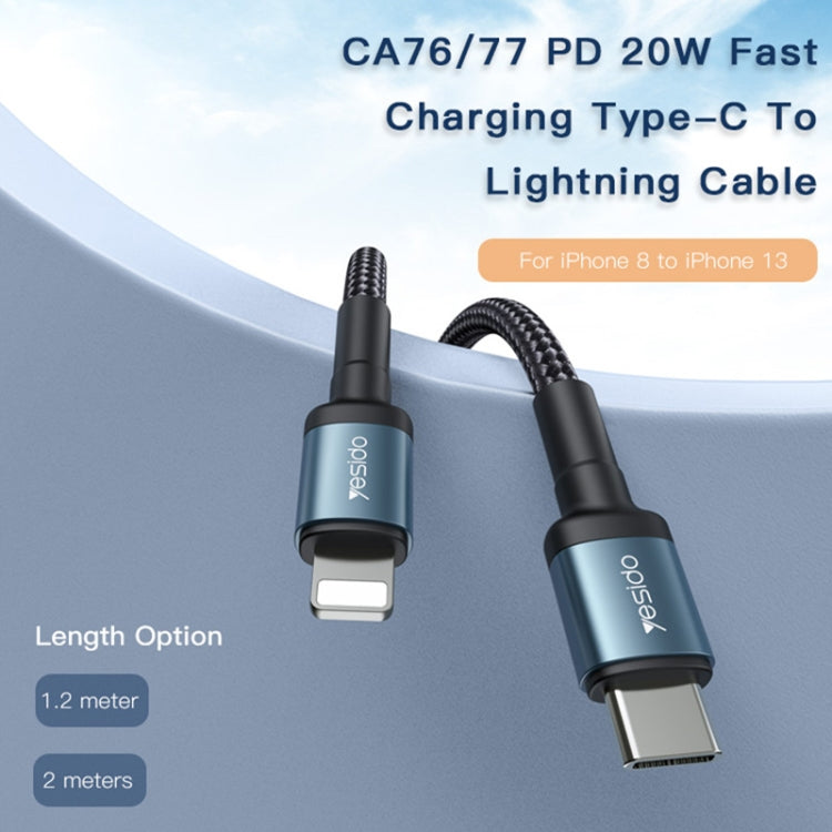Yesido CA76 20W USB-C Type-C to Pin Charging Cable, Length: