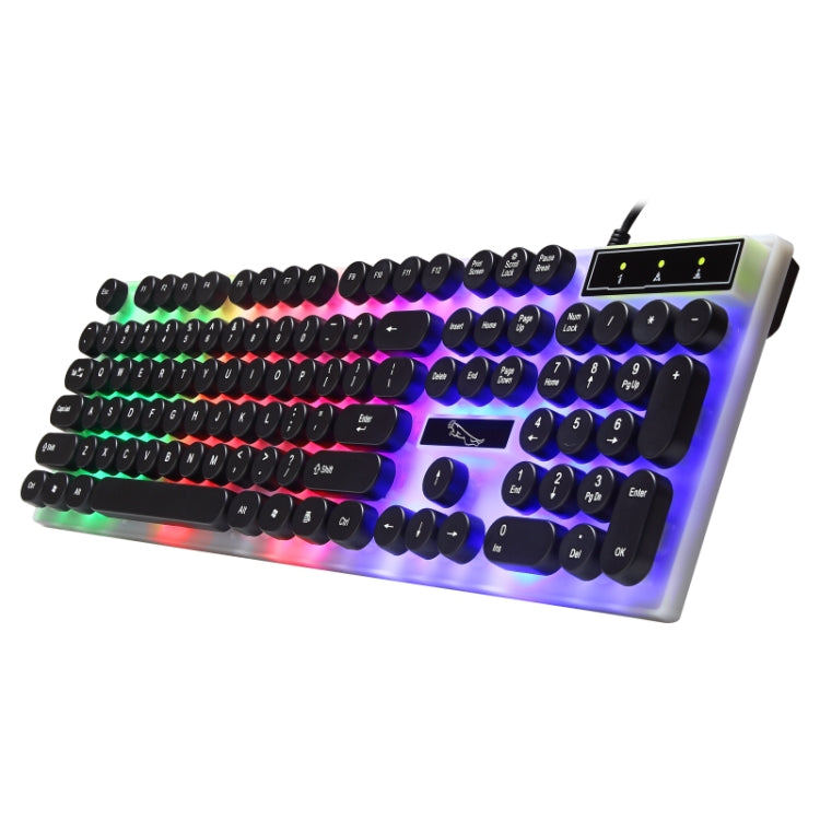 Chasing Leopard G21 USB 104-keys Waterproof Floating Round Punk Keycap