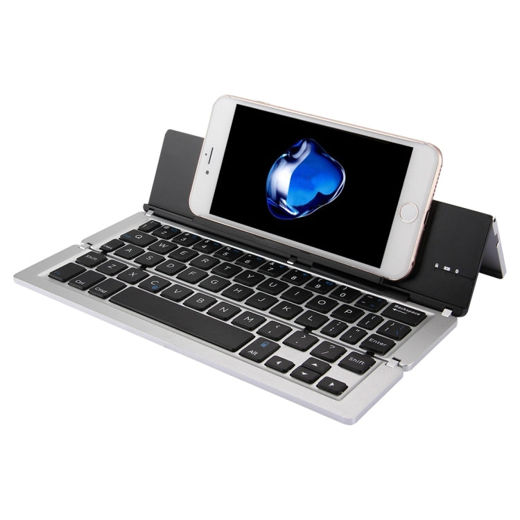 F18 Ultra-slim Rechargeable Foldable 58 Keys Bluetooth Wireless Keyboa