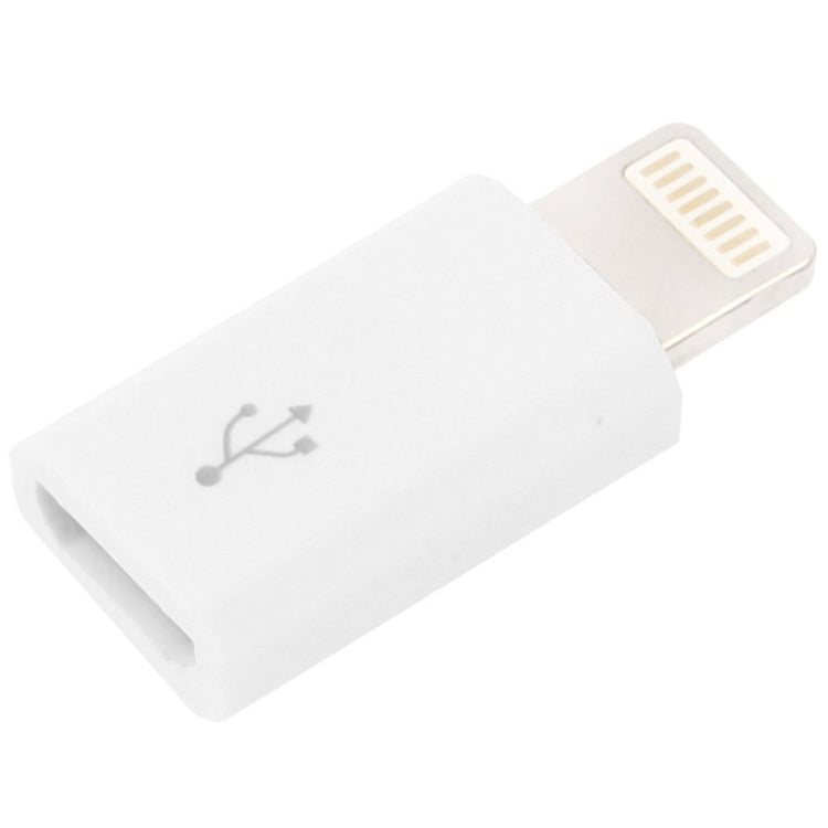 Micro 5 Pin USB to 8 Pin Charge & Data Transfer Adapter(White)