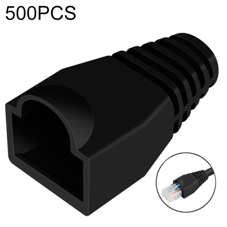 Network Cable Boots Cap Cover for RJ45, Green (500 pcs in one packagin