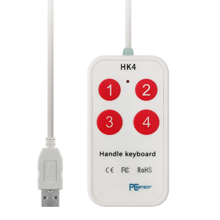 HK-4 4 Keys Custom PS Shortcut Keys Medical USB Keypad, Cable Length: